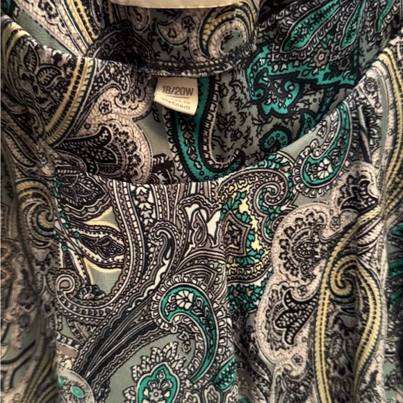 Paisley Print Palazzo Pants - Picture 3 of 3